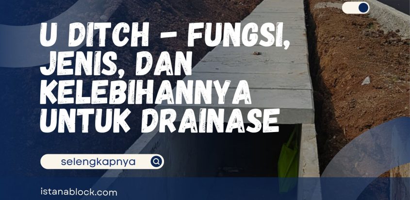 U Ditch – Fungsi, Jenis, dan Kelebihannya untuk Drainase