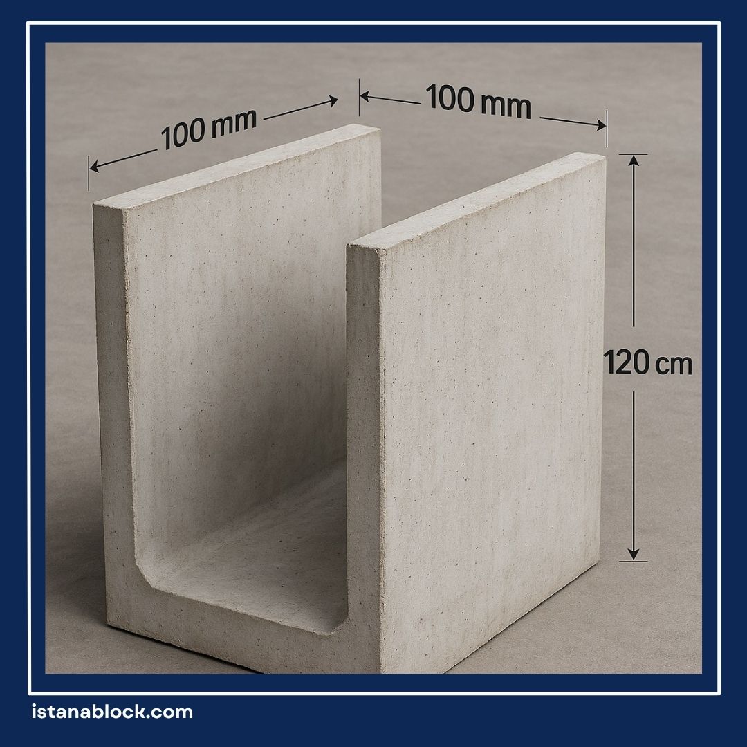 Harga U Ditch 100x100x120