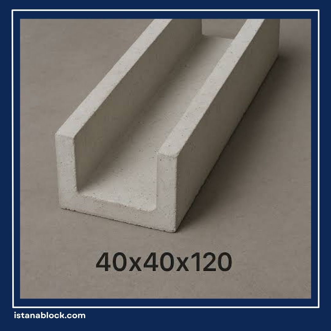 Harga U Ditch 40x40x120