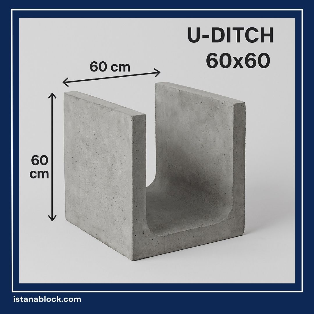 Harga U Ditch 60x60x120