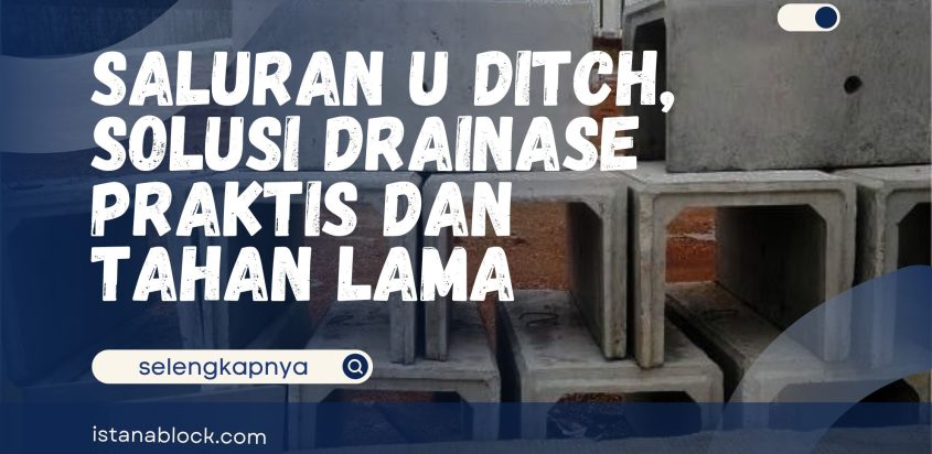 Saluran U Ditch, Solusi Drainase Praktis dan Tahan Lama