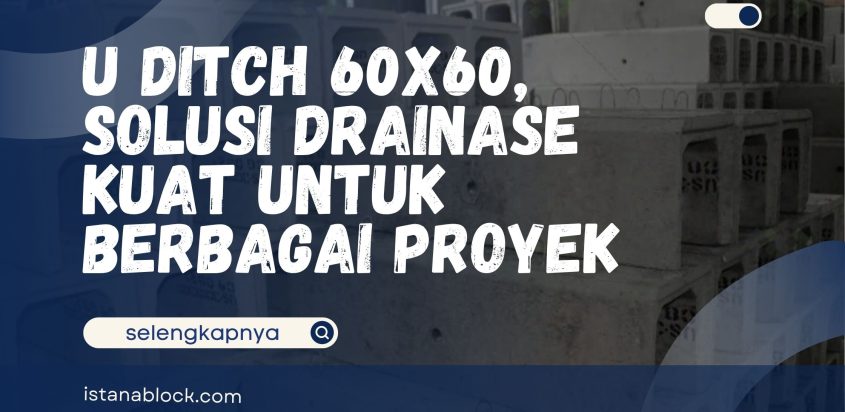 U Ditch 60×60, Solusi Drainase Kuat untuk Berbagai Proyek