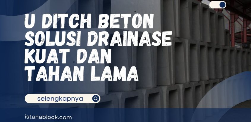 U Ditch Beton – Solusi Drainase Kuat dan Tahan Lama