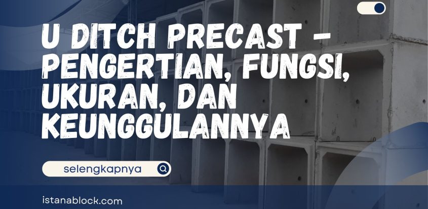 U Ditch Precast – Pengertian, Fungsi, Ukuran, dan Keunggulannya