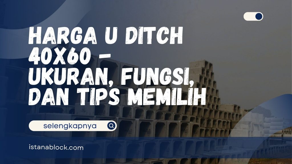 Harga U Ditch 40x60