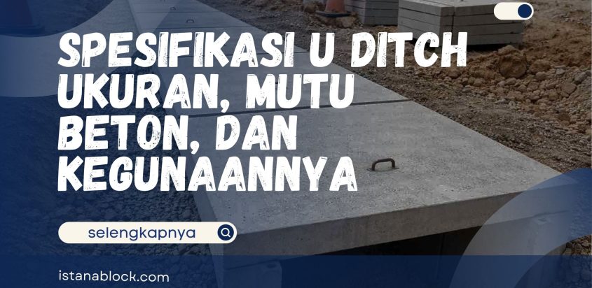Spesifikasi U Ditch – Ukuran, Mutu Beton, dan Kegunaannya