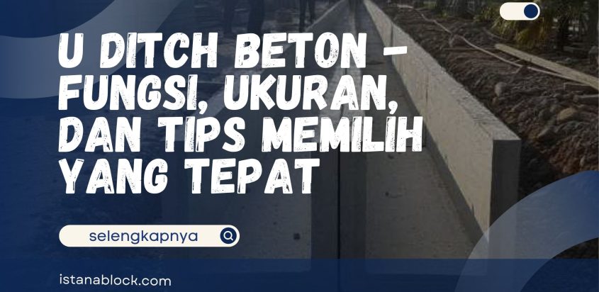 U Ditch Beton – Fungsi, Ukuran, dan Tips Memilih yang Tepat